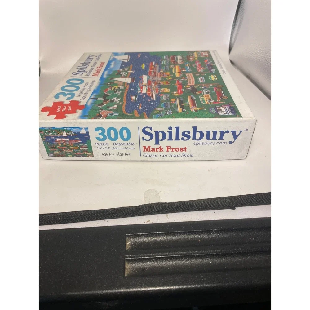 Classic car boat show by Mark Frost 300 Piece Puzzle